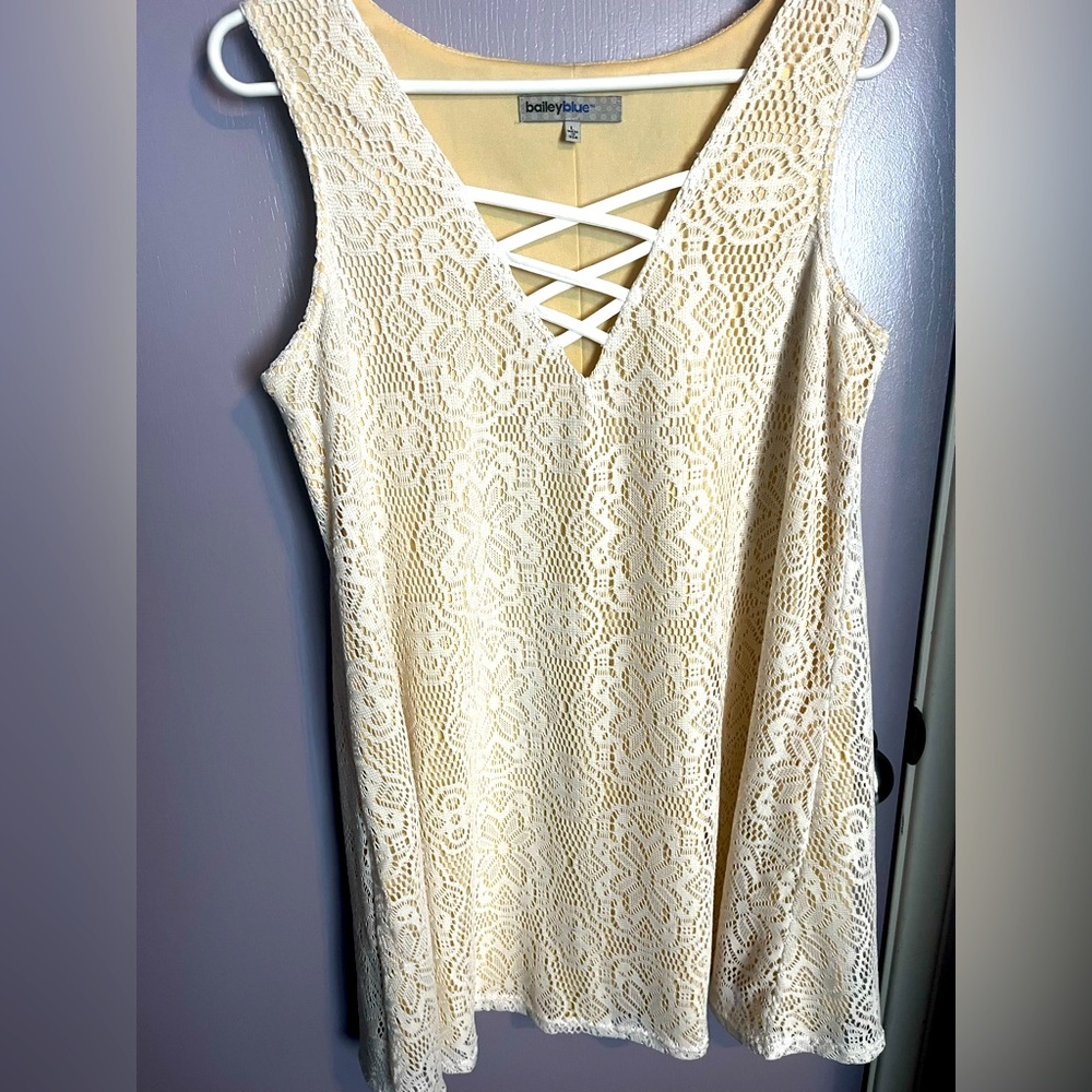 White lace dress